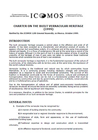 Charter on the Built Vernacular Heritage